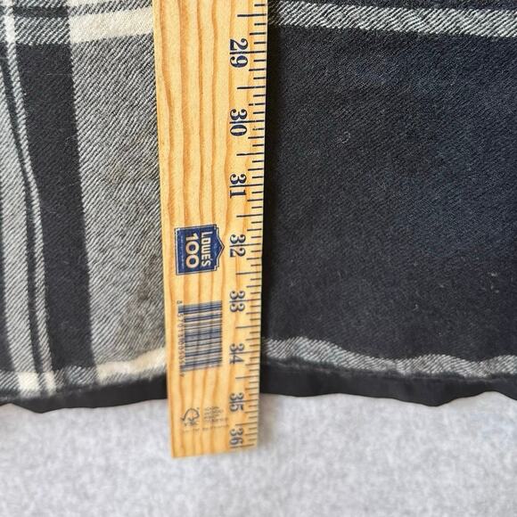 Casual Corner Wool Maxi Skirt Plaid Women’s 8 Black Dark Academia Preppy Pencil - Picture 7 of 11